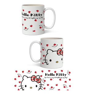 Sanrio Hello Kitty Temalı Beyaz Kupa Bardak Arkadaşa Sevgiliye  Kız Çocuğuna Hediye
