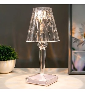 Kristal Led Şarjlı Masa Üstü Lamba