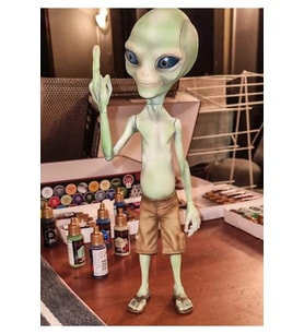 Orta Parmak Uzaylı Figür Paul Alien Figür 18CM Büyük Boy