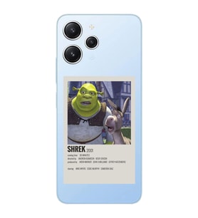 Xiaomi REDMI 12 Uyumlu Shrek Minimalsit Poster Desenli Şeffaf Telefon Kılıfı