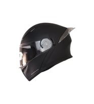 Motosiklet Çene Açılır Kask Ece 22.06 Güvenlik Sertifikalı Güneş Vizörlü Motor Kaskı Mat Black