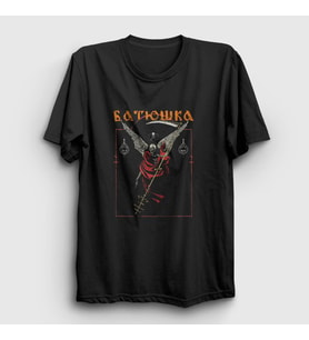 Presmono Unisex Siyah Angel Batushka T-Shirt 389870tt