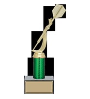 ODAK KUPA - Figürlü Kupalar - Dart Figürlü Kupalar FG-006 C - 28 cm