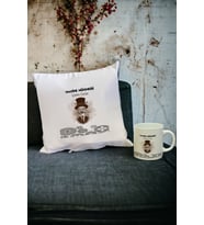 Makine Mühendisi Kupa Bardak ve Yastık Set 004 (Beyaz)