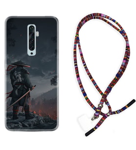 Oppo Reno 2Z 4 Lite 4 Pro 5 6 7 A31 Kılıf Boyun Asklı Rasta Silikon Warrior 1653
