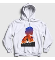 Presmono Unisex Beyaz Paul Dune Film Kapüşonlu Sweatshirt 422071tt