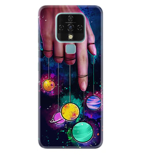 Tecno Camon 16 18P Pova Pova 3 Pova Neo Kılıf Desemli Silikon Finger planet 1740