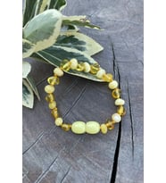 BEBEK KEHRİBAR BİLEKLİK (Açık Kahve-Ekru)