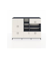 Hyperion Dolap 14 Raflı 9 Kapaklı 220x44x163 Antrasit-Aytaşı/Antrasit