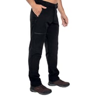 Crozwise Softshell Siyah Kışlık Polarlı Outdoor Pantolon - 2228-10