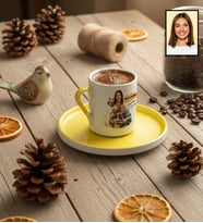 Kişiye Özel Karikatürlü Paramedik Türk Kahvesi Fincanı Tıp Bayramı Hediyesi