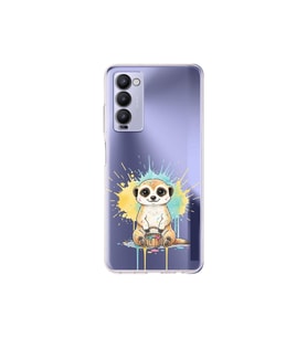 Tecno Camon 18P ile Uyumlu Splash Mirket Tasarımlı Şeffaf Silikon Kılıf