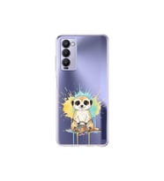 Tecno Camon 18P ile Uyumlu Splash Mirket Tasarımlı Şeffaf Silikon Kılıf