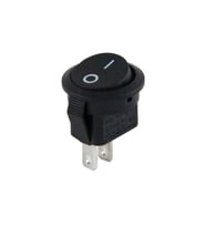 Mini Yuvarlak Anahtar Işıksız ON-OFF 2P