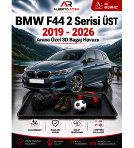 BMW F44 2 Serisi ÜST 2019 - 2026 Araca Özel 3D Bagaj Havuzu