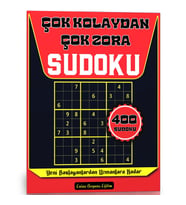 Çok Kolaydan Çok Zora Sudoku Kitabı (400 Sudoku Cevaplarıyla)