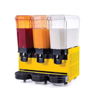 Samixir 60.SSMY Klasik Triple Soğuk İçecek Dispenseri, 20+20+20 L, Fıskiyeli-Fıskiyeli-Karıştırıcılı, Sarı