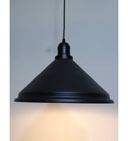 RİOLİGHT RETRO SİYAH İÇİ BEYAZ TEKLİ METAL SARKIT ÇAP: 33CM