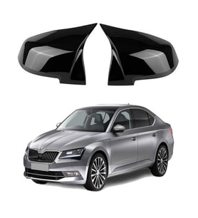 Skoda SuperB 2015- Araca Özel Batman Yarasa Ayna Kapağı Pianoblack