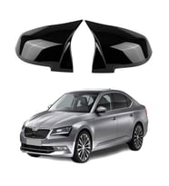 Skoda SuperB 2015- Araca Özel Batman Yarasa Ayna Kapağı Pianoblack