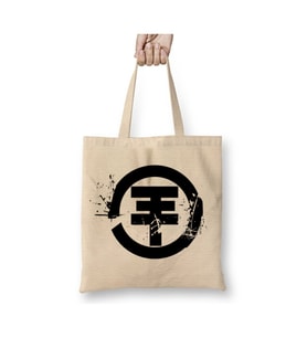 Tokio Hotel Logo Beyaz Bez Çanta Uzun Saplı Alışveriş Çantası Plaj Çantası
