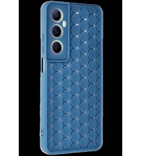 Realme C65 Kılıf Petek Silikon Kapak - Mavi