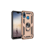 Huawei P20 Lite Uyumlu Kılıf Zore Vega Kapak (Gold)