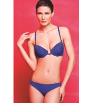 Giyim Githa Foam Cup Push Up Bra,saks Mavi Straplez Konforlu Ve Şık Sütyen