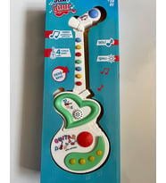 Müzikli Gitar 30 Cm   Işıklı Müzikli Gitar  4 Türkçe Şarkı (Yeşil)