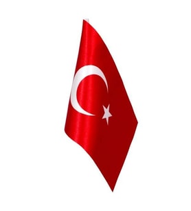 Türk Masa Bayrağı (Direksiz) - 10 Adet (Kırmızı)