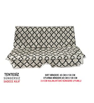 Süngersiz(TENTESİZ)Salıncak Minder Seti (2 KİŞİLİK) Kılıf-ALAÇATI