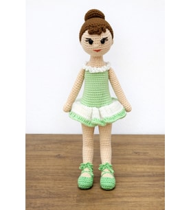 Belle Balerin Amigurumi Örgü Bebek