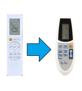 Midea İnverter Klima Kumandası-Resimde Sağdaki Gönderilir