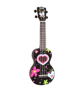Mahalo Soprano Ukulele (Heart Black)