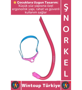 #Şnorkel Konfor Geniş Görüş Deniz Havuz Dalış Yüzme Eğitim Ayarlanabilir Çocuk Önden Dalış Şnorkeli