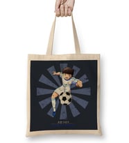 Tsubasa Oozora Retro Japanese Bez Çanta Uzun Saplı