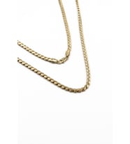 Yatay Ezme Zincir Model Xuping Kararmaz Gold Kadın Kolye - 60 cm