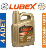 Lubex Primus C3-LA 5W-30 4 Lt Partiküllü Motor Yağı (4 Adet)