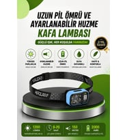 53 Modlu Süper Parlak LED Kafa Feneri Güç Ekranlı Type C Şarjlı