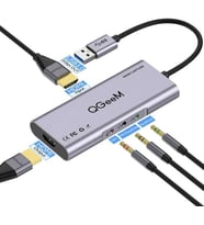 Dizüstü Laptop Bilgisayar için Video Görüntü Aktarımı Dönüştürücü Çoğaltıcı HDMI Hub (Siyah)