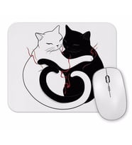 Ask Kediler Blazing Cat Love Mouse Pad