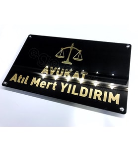 İSME ÖZEL PLEKSİ APARTMAN İSİMLİĞİ - KAPI İSİMLİK DİLEDİĞİNİZ RENKTE VE ÖLÇÜDE LAZER KESİM 30 X 20 CM