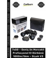 #Dürbün Zoom Avcı 7x50 – Geniş ön Mercekli Profesyonel El Dürbünü – 1000m56m – Siyah V3