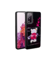 Samsung Galaxy S20 FE Uyumlu Kılıf Parlayan Kabartmalı İkonik Figürlü Zore Amas Silikon Kapak