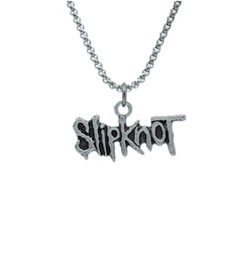 Slipknot Örme Zincir Kolye - Gümüş Kaplama - Erkek Kadın Kolye - No:1472