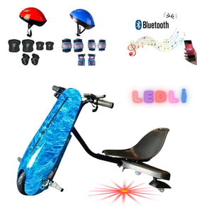 Citymate Drift Car Elektrikli Kaykay Bluetooth Dirift Kar Hoverboard Scooter + Koruma Ekipmanı D29