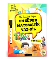 EN Süper Matematik YAZ-SİL Kitabı (Okul Öncesi ve 1.  Sınıflar İçin)