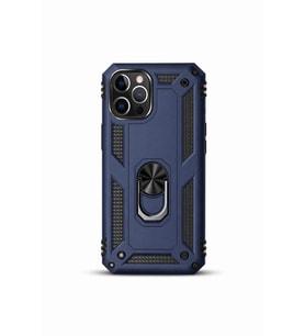 iPhone 15 Pro 6.1" Magforge Titan Ring Armor Case Lacivert