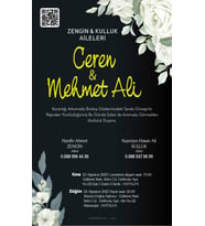 Nikah Düğün Nişan Kına Davetiyesi Beyaz Zarflı 5001 Kodlu