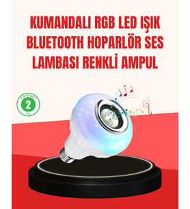 Northcity Akıllı LED Ampul E27 – Bluetooth Hoparlörlü ve Renkli Işık, 12W Enerji Tasarruflu